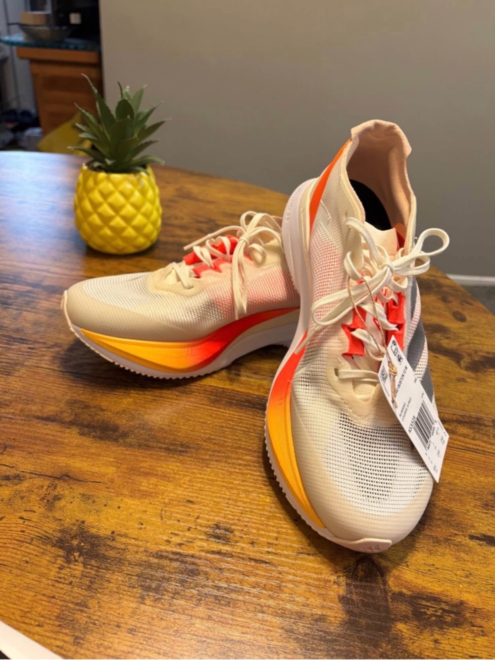 Neutral and Orange Gradient Women’s Running Shoes